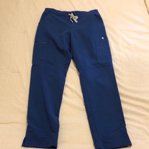 Figs, XS-petite, skinny scrub pant, winning blue